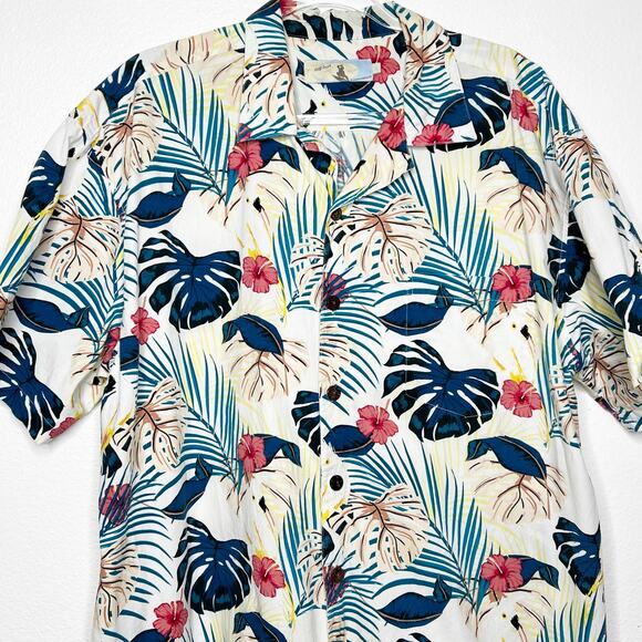 HIGH SURF Tropical Hawaiian Aloha Button Down Shirt Short Sleeve Mens Size XL - Picture 5 of 12